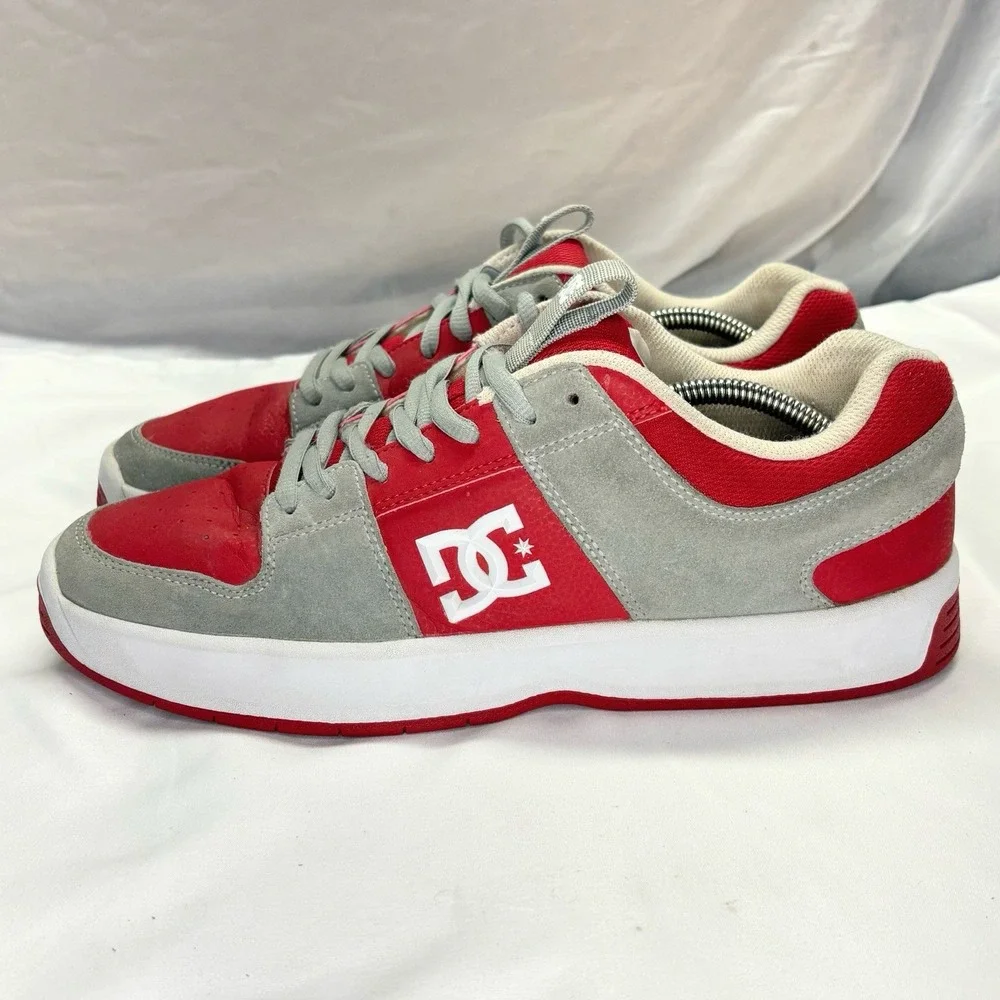 DC Lynx Zero Men's Skateboarding Shoes Size US 12 Red White Gray